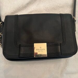 Kate Spade Black and White Dot Pattern Interior shoulder bag